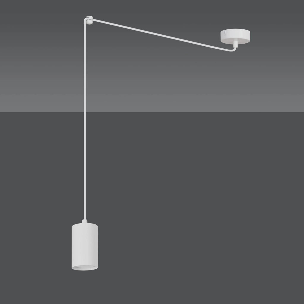 Lampada a sospensione Emibig Traker bianca 1xGU10 3m