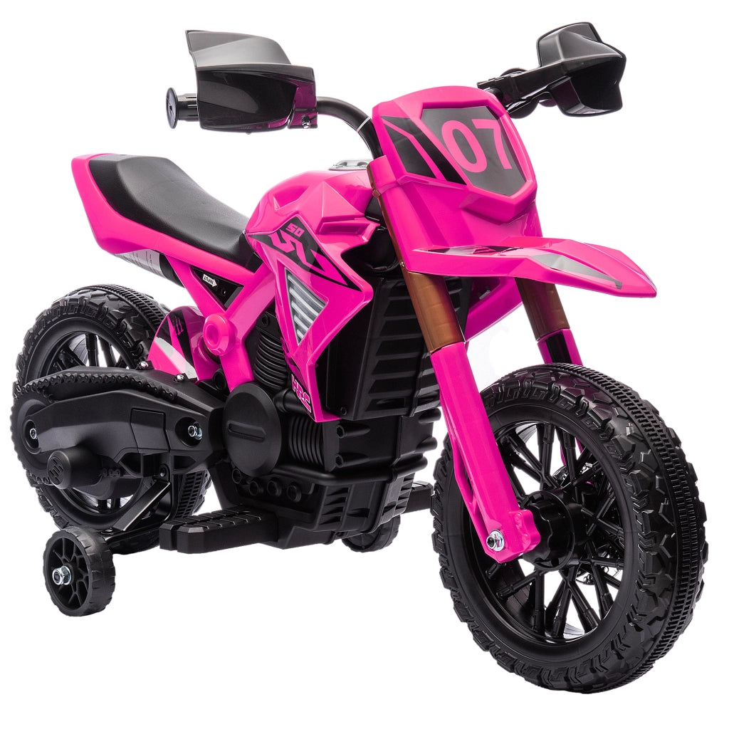 Moto Elettrica per Bambini 12V Rosa ¨C Minimal ¨C 30 kg