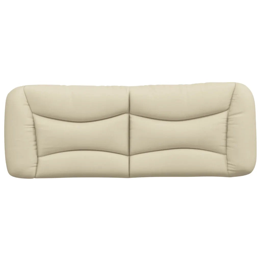 Cuscino Testiera Hvar Crema 120 cm in Tessuto 374566