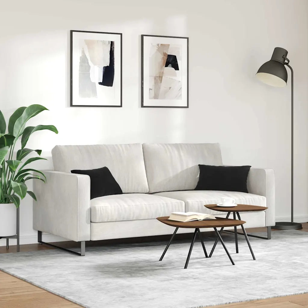 Cuscini da Divano 2 pz | Cuscini per sedie Nero 50 x 30 cm Tessuto in Cords
