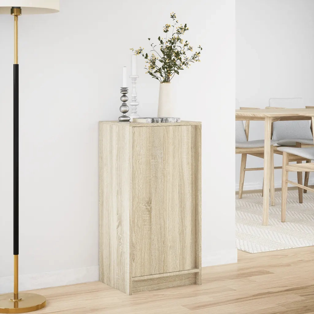 Credenza con LED Rovere Sonoma 42,5x34x85 cm Legno Multistrato 852140