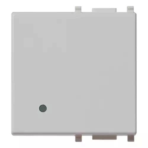 VIMAR PLANA - TASTO 2M ILLUMINABILE SILVER
