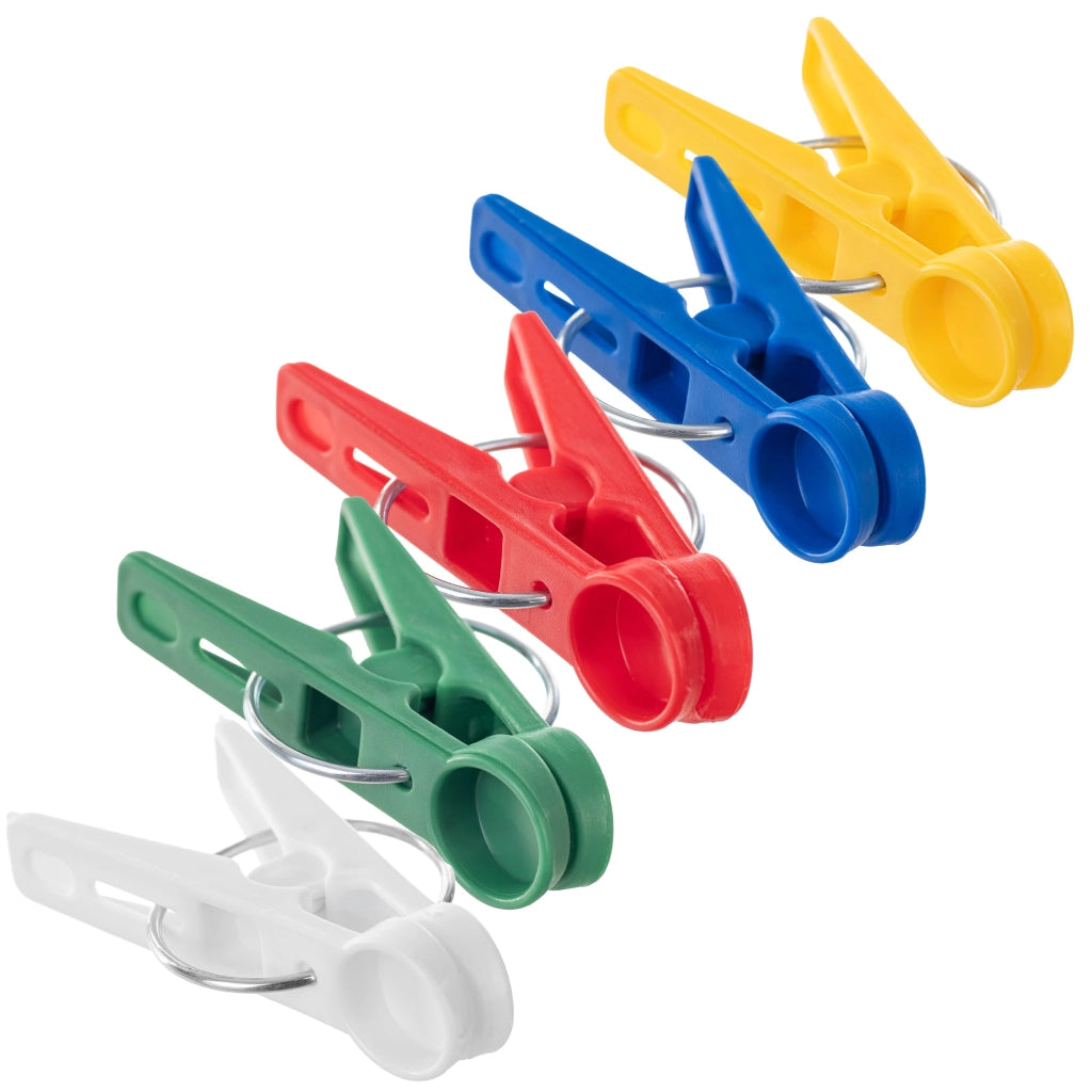 Mollette da bucato KADAX, mollette rotonde colorate, 20 pezzi