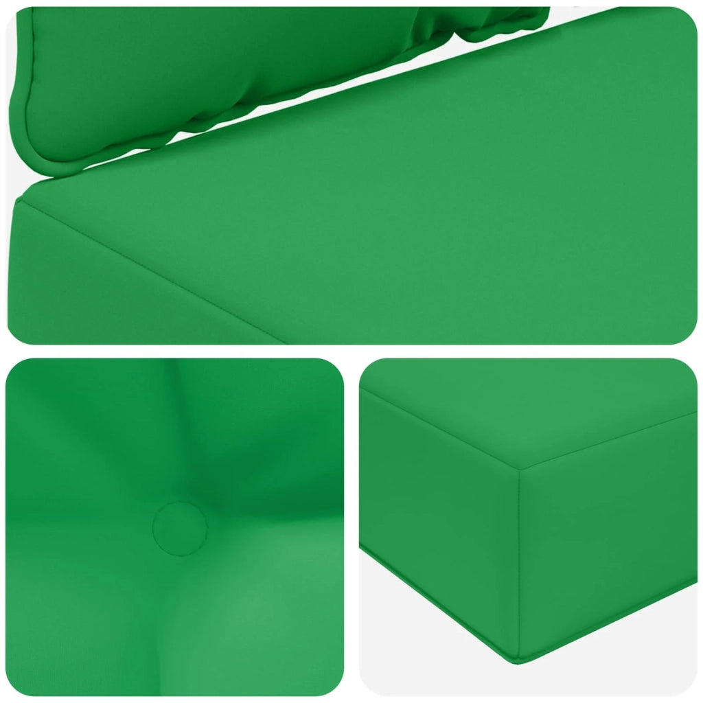 Cuscino per divano da esterno 2 pz | Cuscini per sedie Verde Poliestere