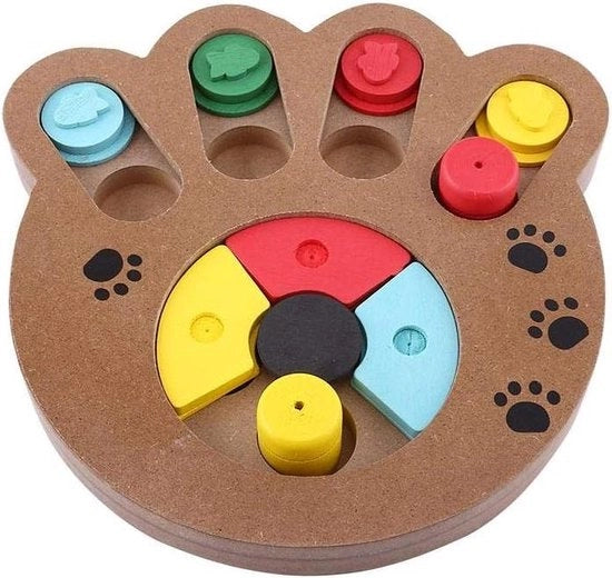 Giocattolo per animali domestici - interattivo e multifunzionale giocattolo in legno - trattato con alimenti - per cani e gatti - zampa (1 pezzo) .