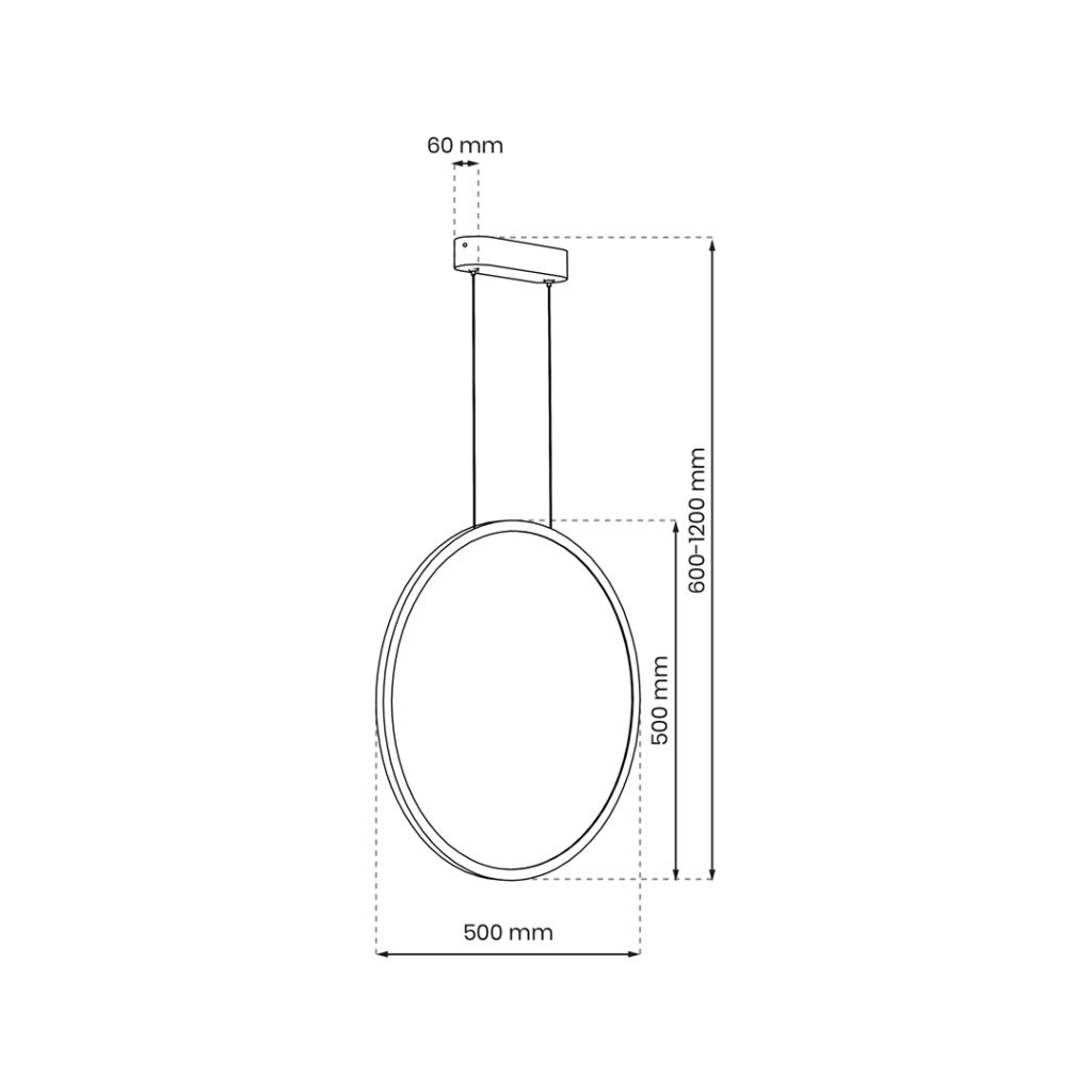 Lampada sospesa bagno Saturno 28W IP44 oro Milagro