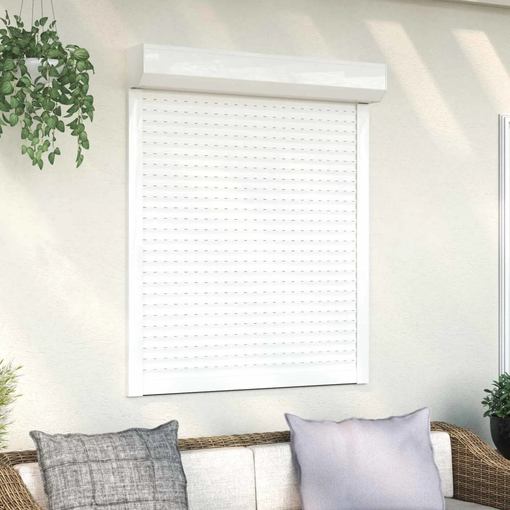 Persiana a rullo Bianco 100 x 130 cm Alluminio e poliuretano 42047055