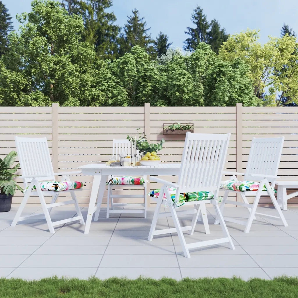 Cuscini per Sedia 4 pz Multicolore 40x40x7 cm Tessuto 361493