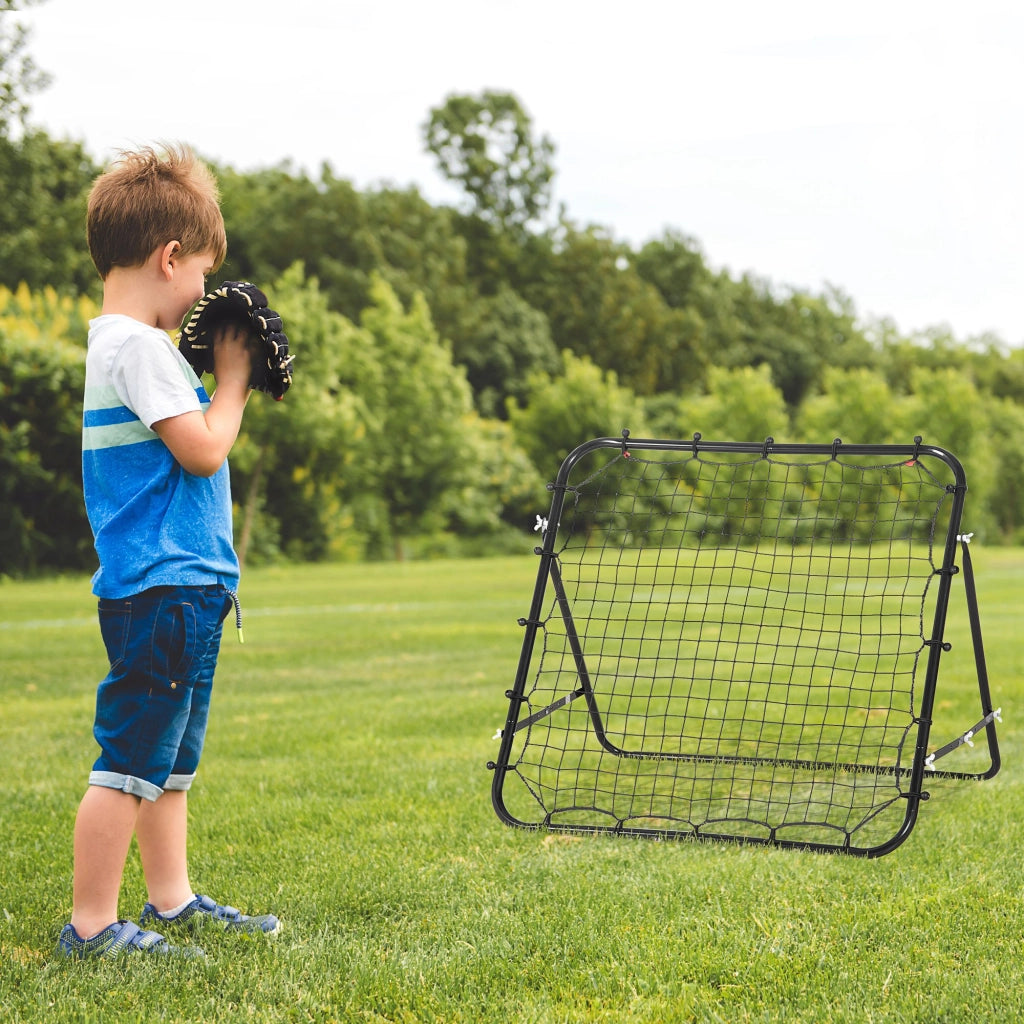 Rebounder per Calcio ¨C zephmum ¨C Nero 84x84 cm