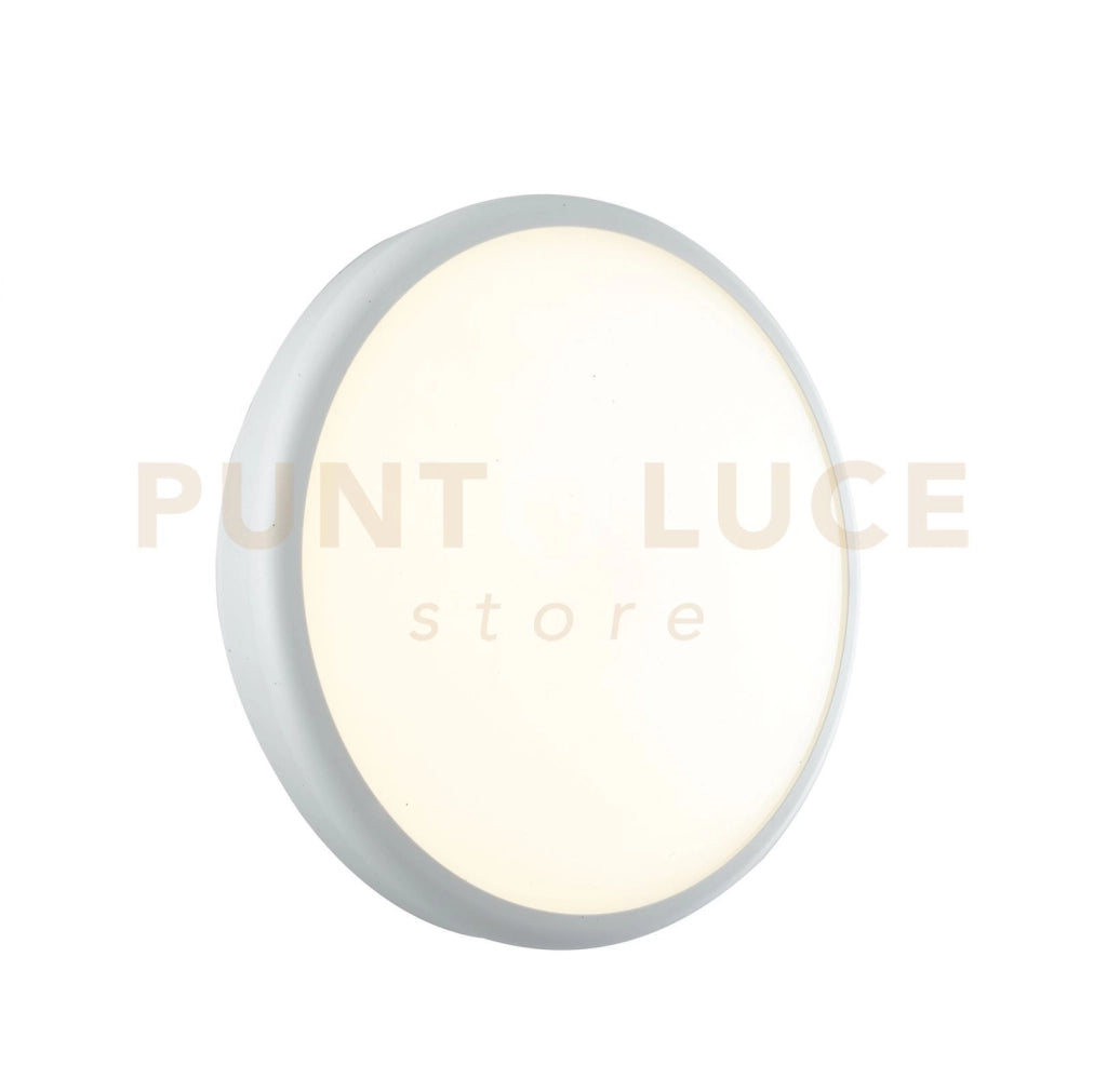PLAFONIERA LED EVER BIANCA IN POLICARBONATO 20W 2500LM 3000K IP65 22,1X22,1X7,2 CM.