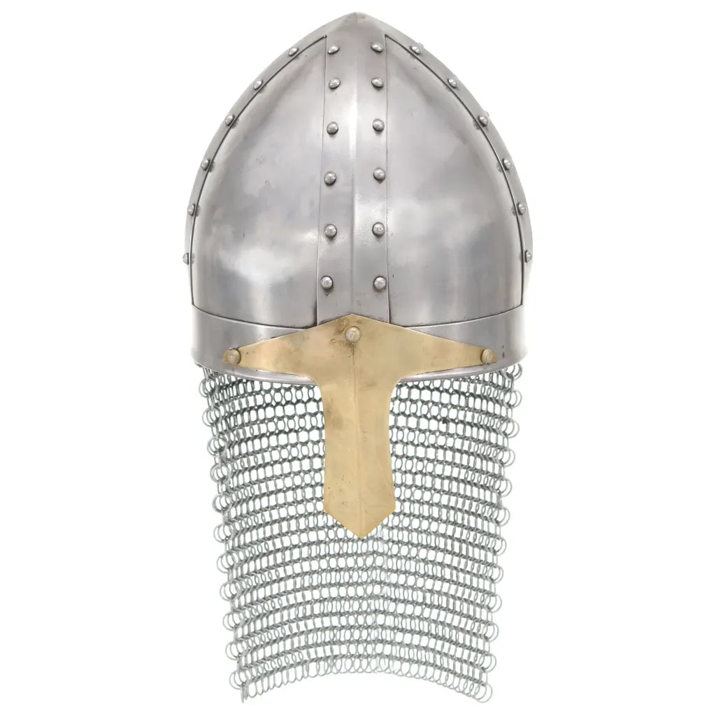 Elmo da Cavaliere Crociato Antico Replica LARP Argento CFW8300215