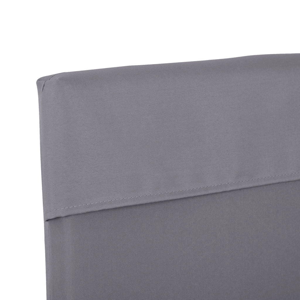 Cuscini da Esterno per Dondolo 3 Posti ¨C zephmum ¨C 2 Pezzi, Grigio, 130x45x5 cm