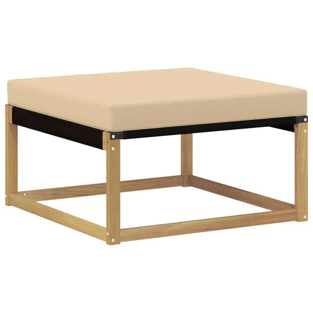 Set di divani da esterno con cuscino 6 pcs Bianco e Beige 3388943