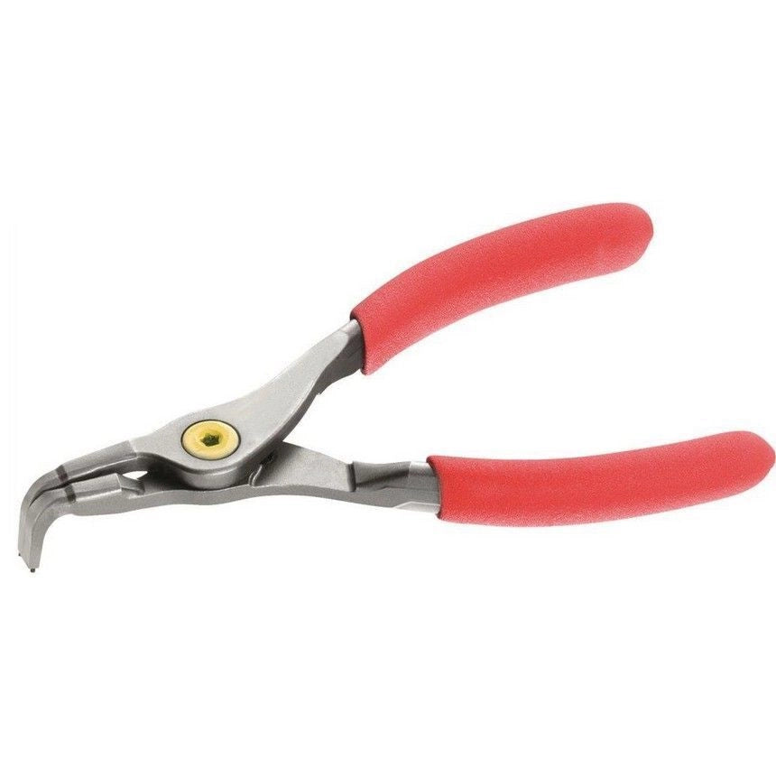USAG 57730 128PN Pinza per Anelli Elastici Esterni Becchi Piegati a 90° Capacita' 10-25 mm Impugnature PVC Antiscivolo colore Nero