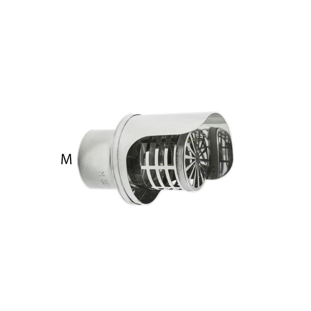 Fumaiolo terminale per tubi pellet innesto m maschio, diametro 80mm
