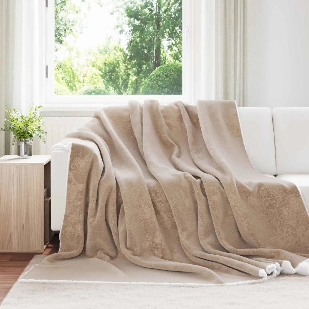 Coperta Cammello 220 x 240 cm Panno 42016979