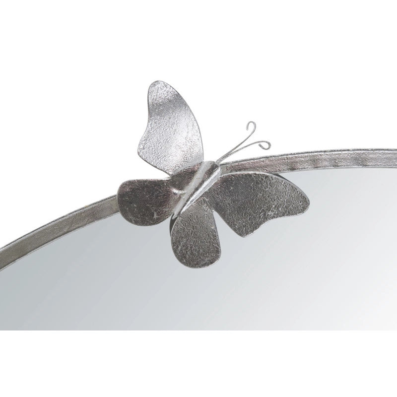 Specchio Farfalle Round Silver cm ø 91x3x94