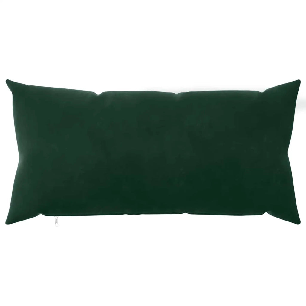 Federa 6 pcs HEERLEN Verde Scuro 40 x 80 cm Velluto 909821