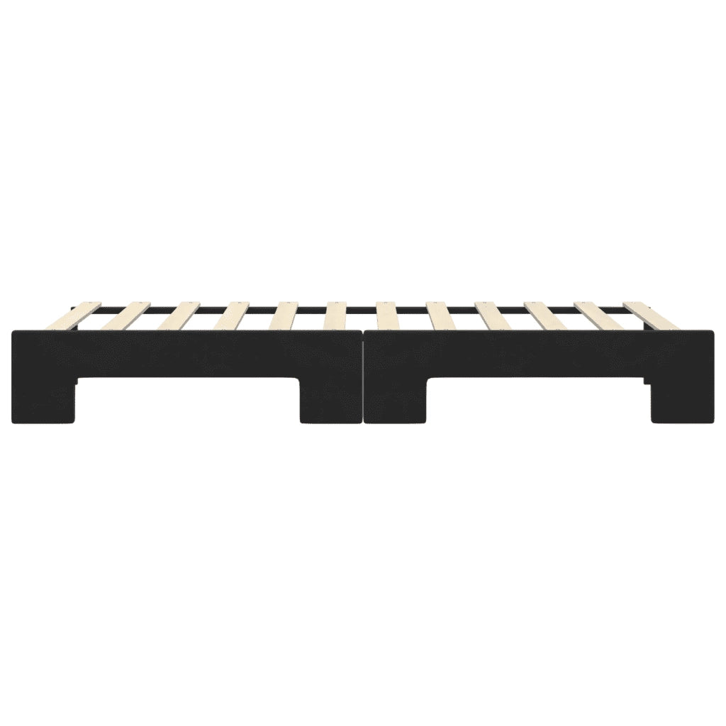 Divano Letto con Letto Estraibile-Sofa Letto-Daybed Nero 80x200 cm in Velluto 331047