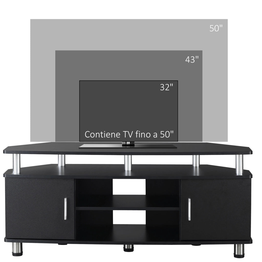 Mobile TV Classico ¨C Xylo ¨C 2 Ripiani 2 Ante Nero