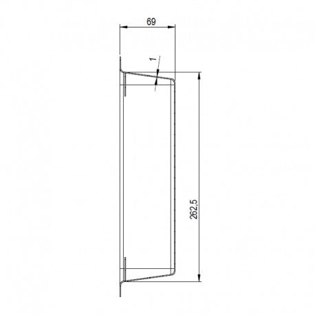 CASSETTO POSACENERE 200x300mm H200mm