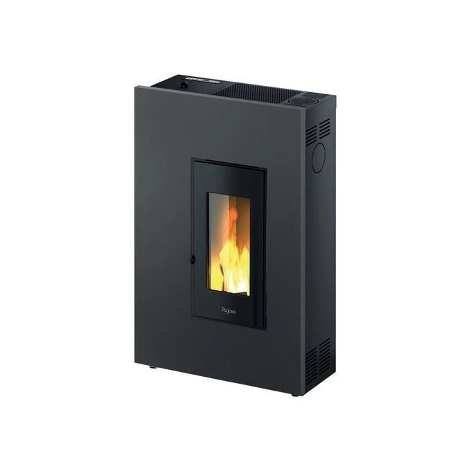 Pegaso 7020035 Madison 5 Slim Stufa a Pellet 5.2 kW 110 m² Ventilazione Forzata 4 Stelle colore Antracite