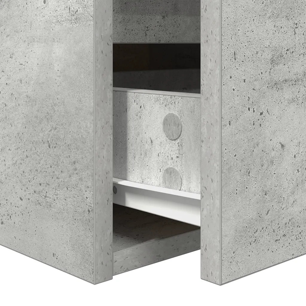 Comodino a Muro Grigio Cemento 38x34x40 cm 861253
