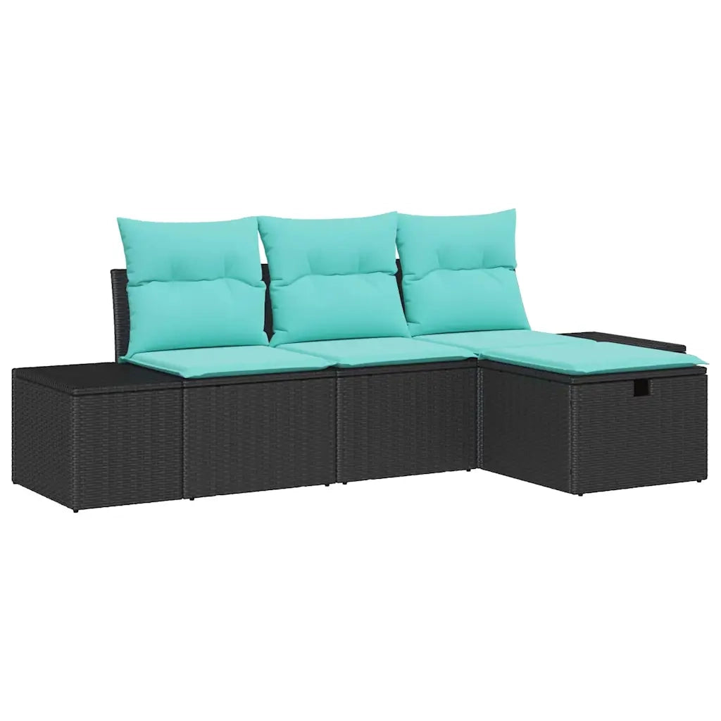 Set Divano da Giardino 4 pz polyrattan 3359355