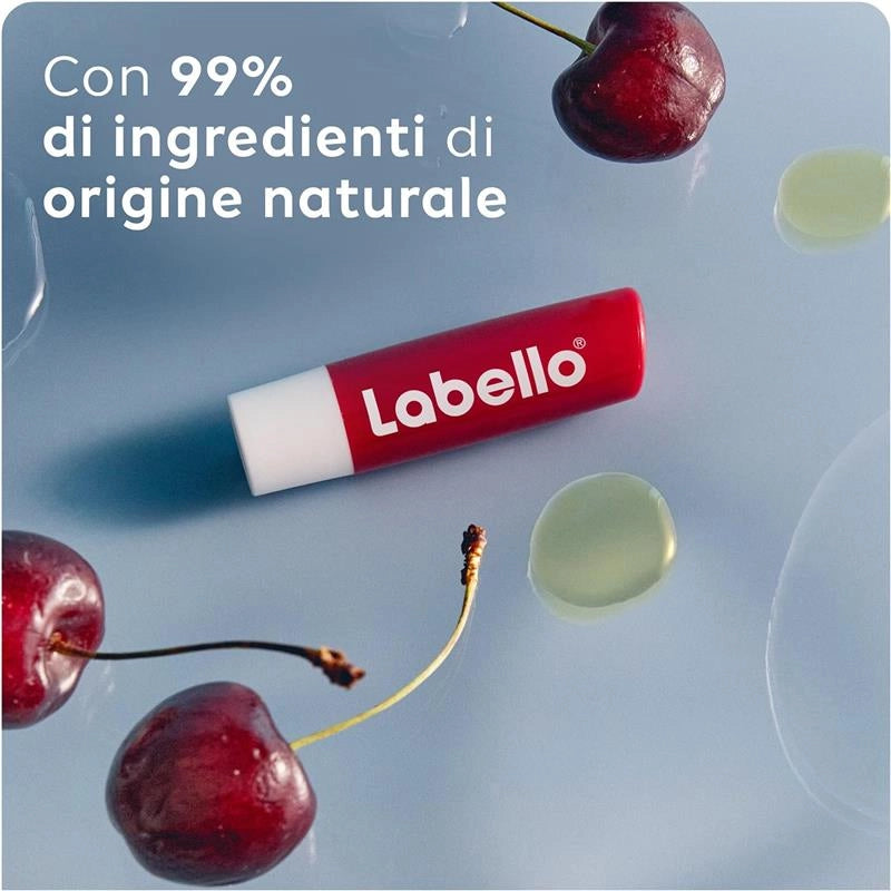 SET 4 LABELLO BALSAMO LABBRA COLORATO ALLA CILIEGIA H 24 STICK 4,8 GR