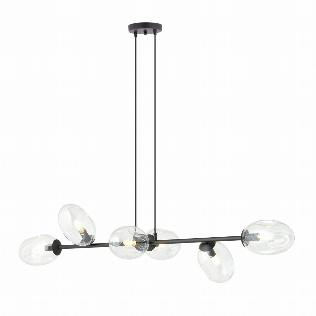 Lampadario Emibig Pandora 6 luci E14 vetro trasparente