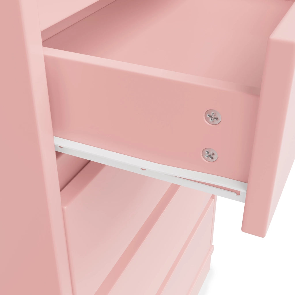 Armadio con Cassetti e Appendiabiti ¨C MINIMAL ¨C Rosa, B140xP40xH135