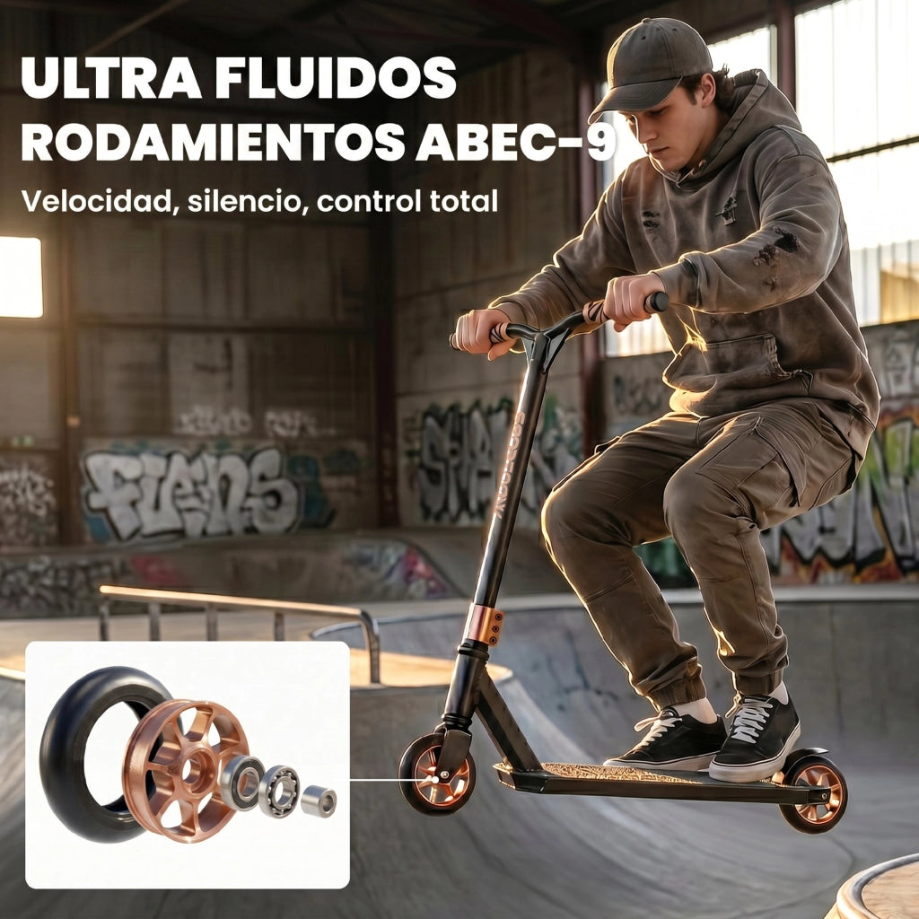 Monopattino Freestyle ¨C Xylo ¨C ABEC-9 Ruote 120mm Oro