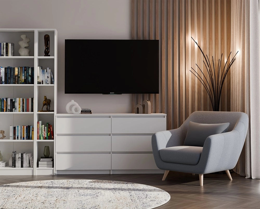 Scaffale ONYX R25 bianco libreria moderna
