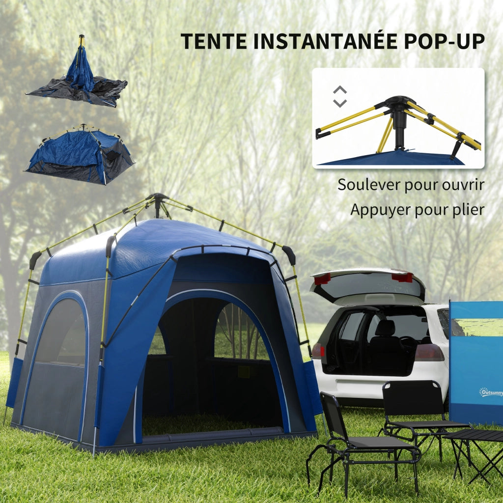 Tenda da Camping Pop Up a Cupola ¨C Minimal ¨C Grigio Blu
