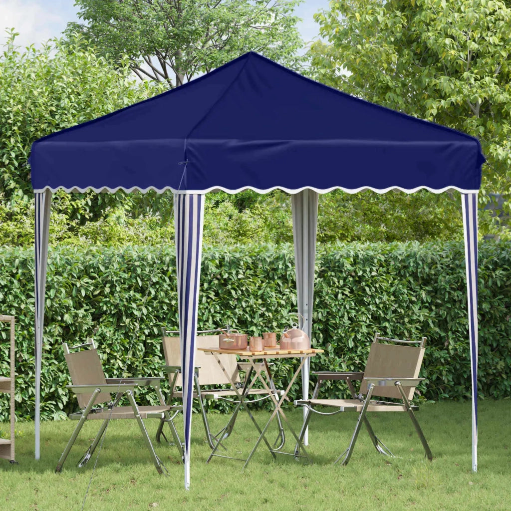 Tenda per feste a pop-up-Gazebo Blu 195 x 195 x 245 cm Tessuto Oxford 398111