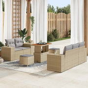 Set Divano da Giardino 8 pcs Beige polyrattan 3361952