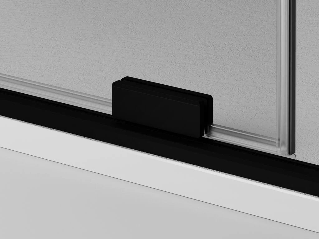 Box doccia angolare KENNA fisso + scorrevole + laterale fisso 100x75 cm (95-100/72-74) cromo lucido vetro trasparente