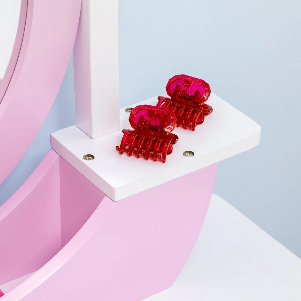 Set Trucco Bambini con Tavolino Specchio e Sgabello ¨C Minimal ¨C Rosa