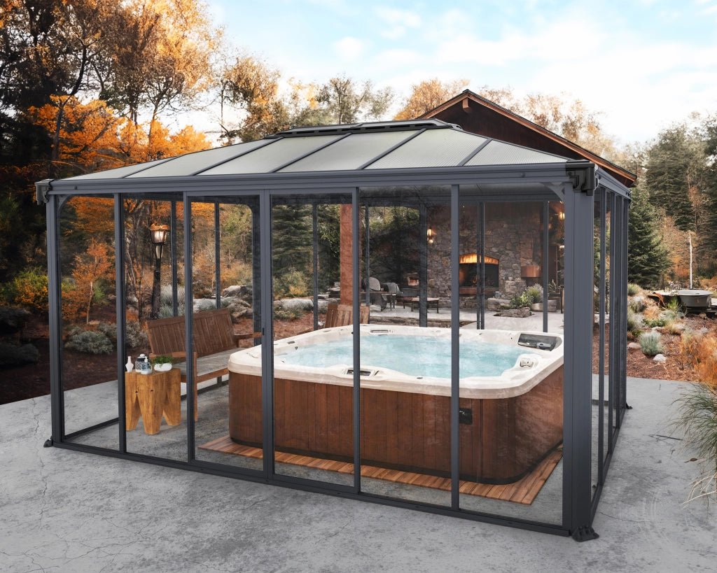 Gazebo Chiuso in Alluminio Ledro 3X4.3 m