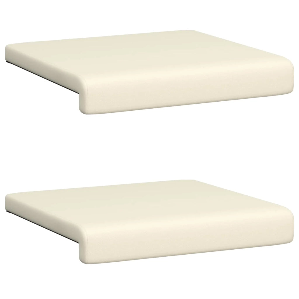 Cuscino per panchina 2 pcs Velvet testurizzato Crema 42043078