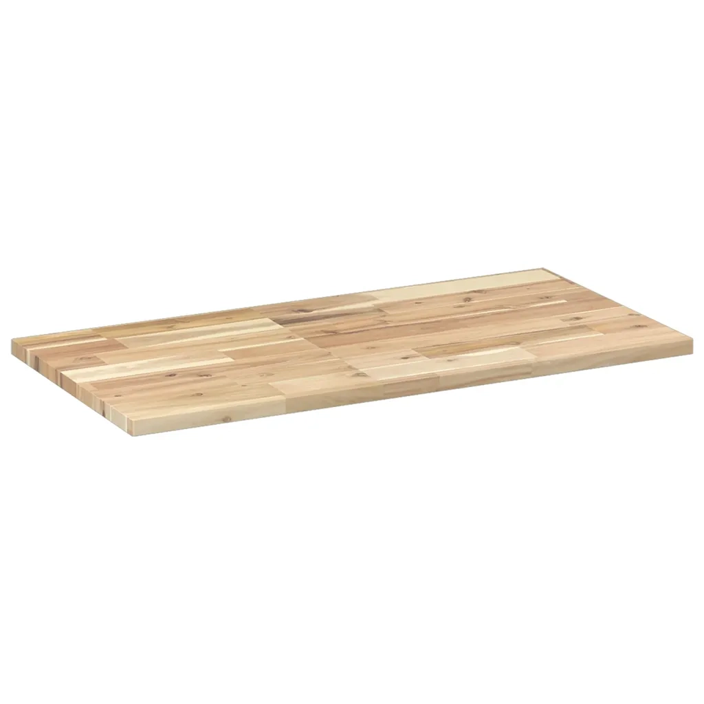 Piano da Bagno Non Trattato 80x40x2 cm Legno Massello di Acacia 3279656