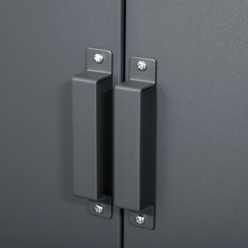 Armadio per ufficio 3 livelli ¨C zephmum ¨C grigio, metallo