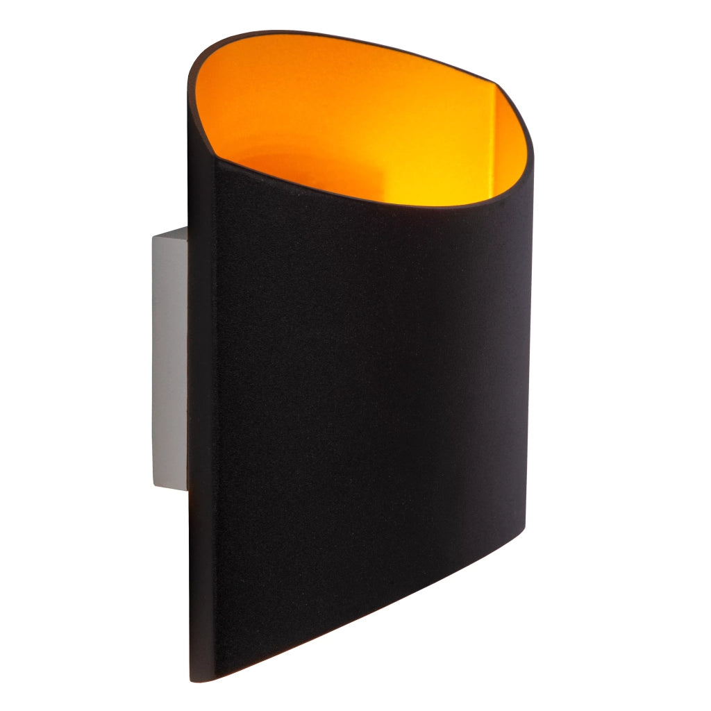 Applique semicircolare nera Diletta 1xG9 40W Lucide