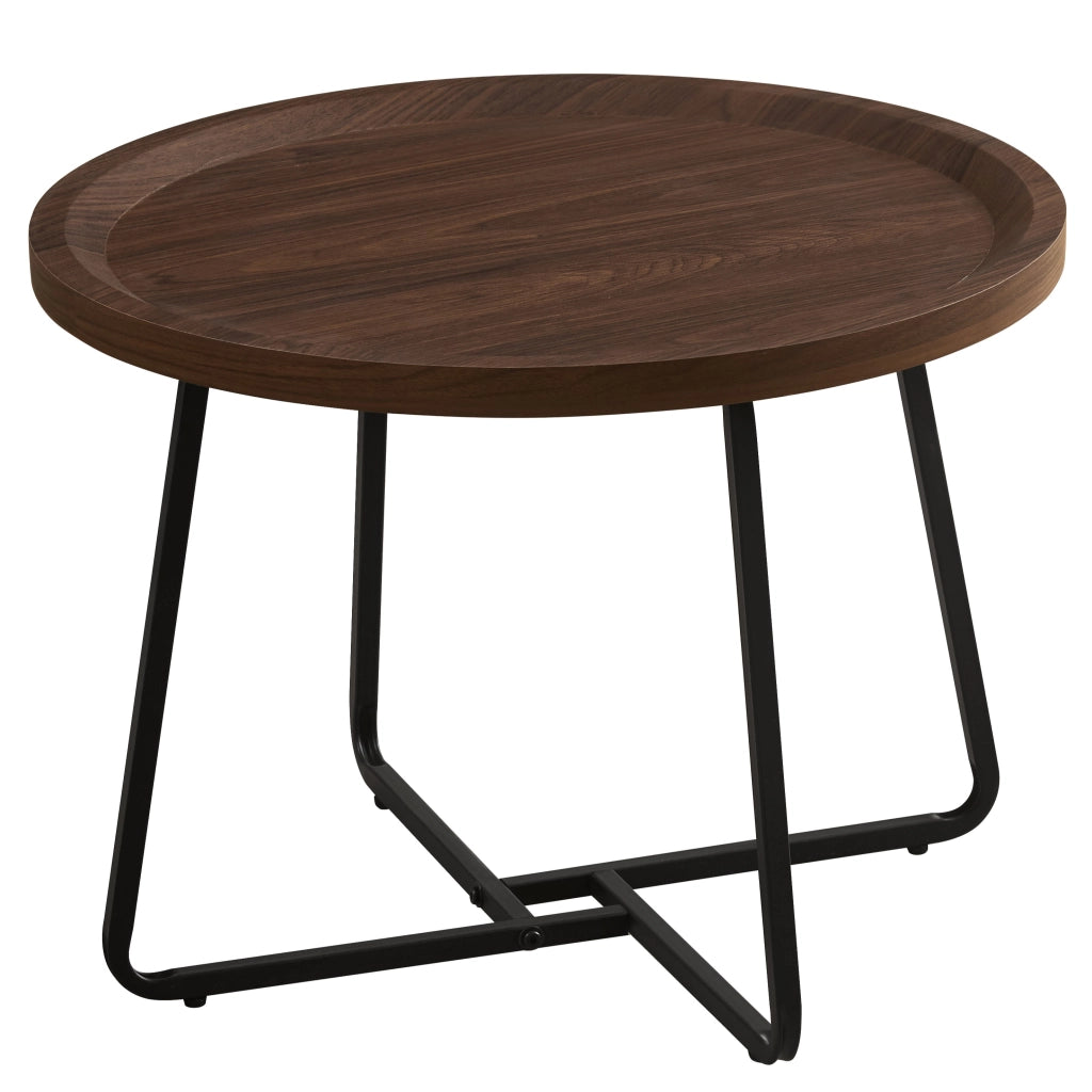 Tavolino da caffè GLOMIO in MDF marrone scuro