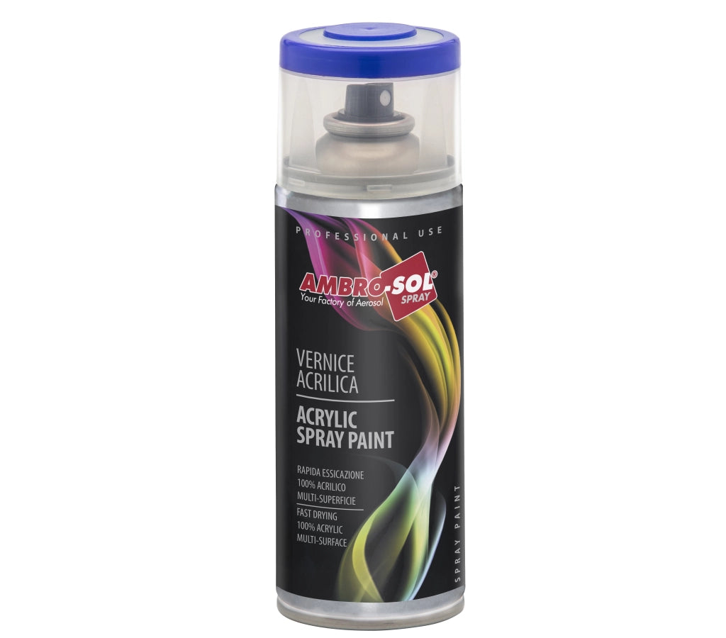 BOMBOLETTA SPRAY ACRILICO UNIVERSALE 400 ML Traparente opaco - 6 pezzi- AMBROSOL