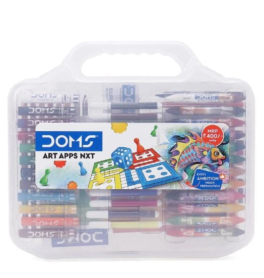 DOMS VALIGETTA PER LA SCUOLA CON COLORI E MATITE COLORATE