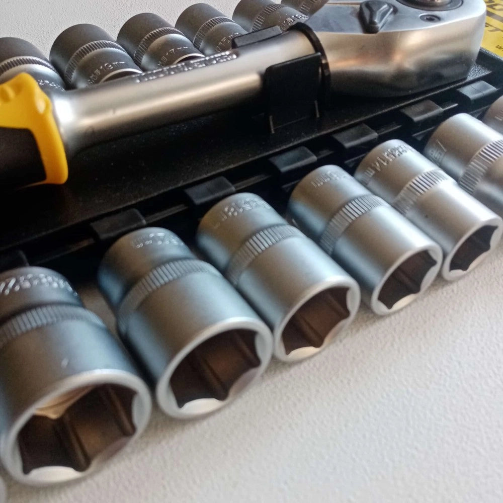 Ff group set chiavi a bussola da 1/2 con cricchetto reversibile