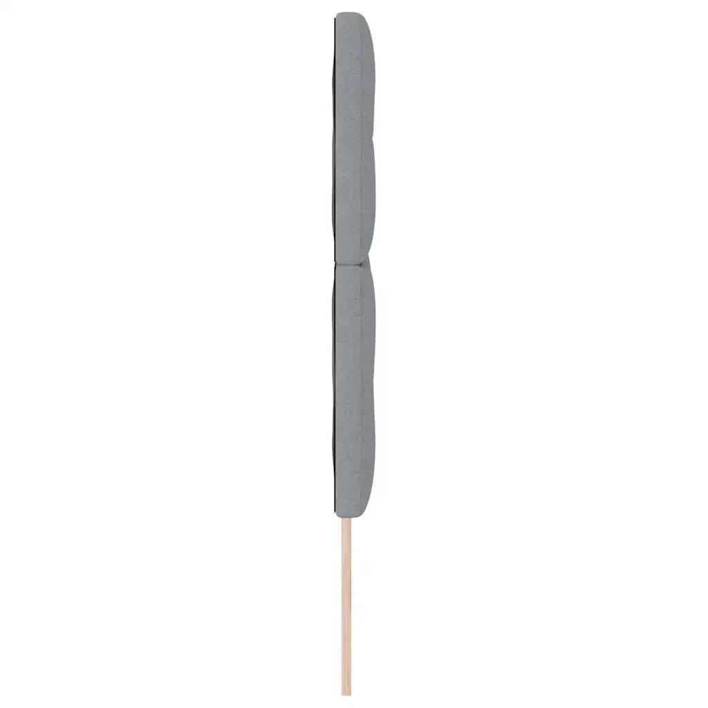 Testiera LED con strisce LED Grigio chiaro 144 cm Tessuto 3338423