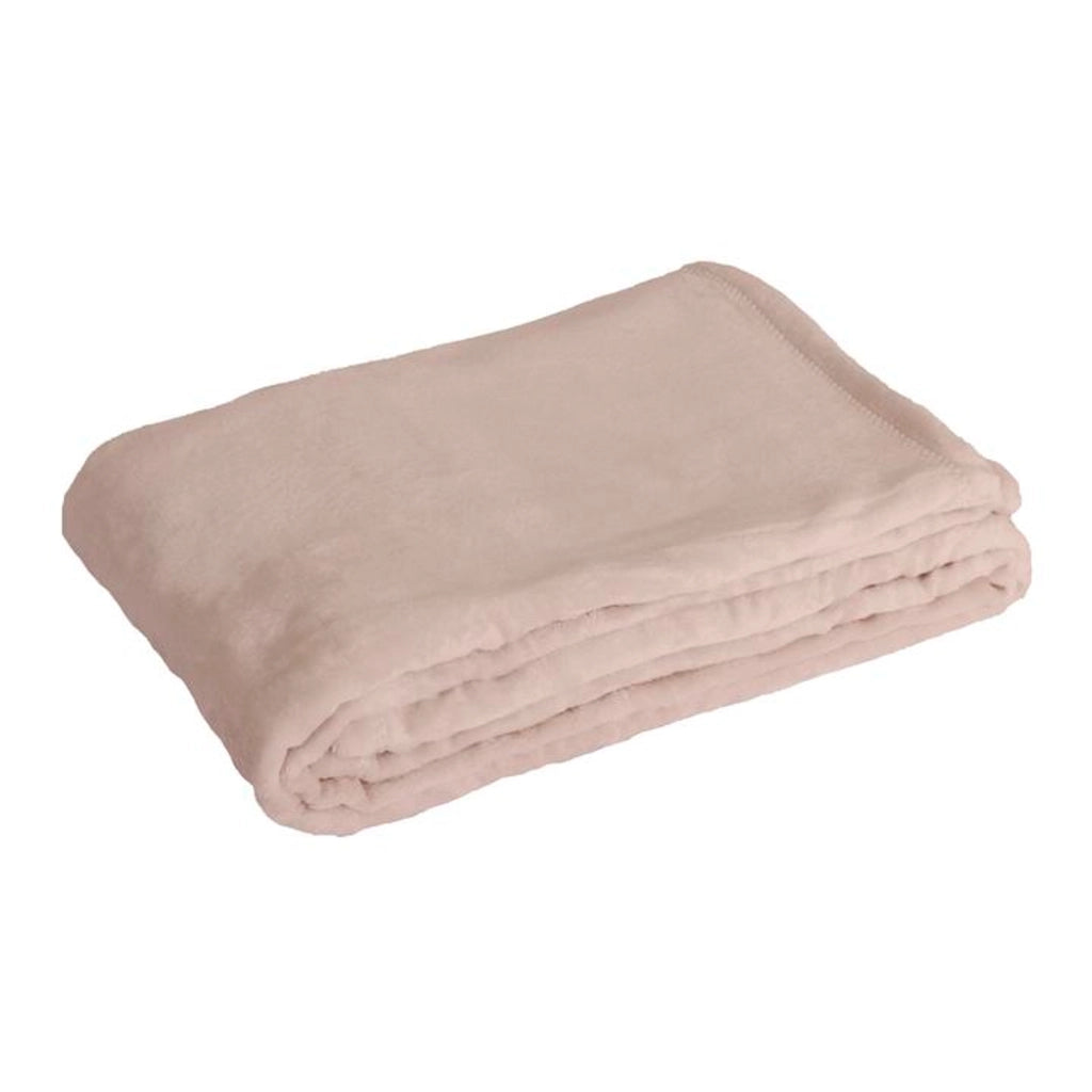 Coperta a quadri rosa pallido 180x220cm FLANBERG