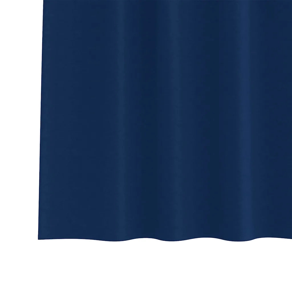 Tende Blackout con Anelli 2 pcs Blu Scuro 175 x 140 cm 4107584